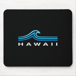 Tapis De Souris Vagues Hawaïennes Vintage Hommes Femmes Garçons So