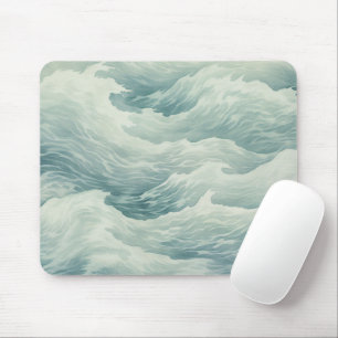 Tapis De Souris Vagues océaniques côtières Surf marin nautique ins