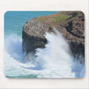 Tapis De Souris Vagues océaniques Kilauea Kauai