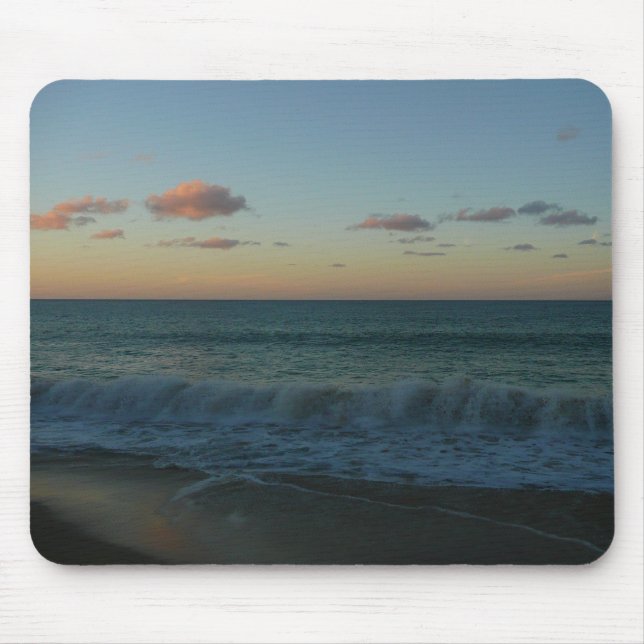Tapis De Souris Vagues s'écrasant au paysage de Sunset Beach (Devant)