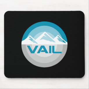 Tapis De Souris Vail Colorado Graphic Snowboard Vintage Ski