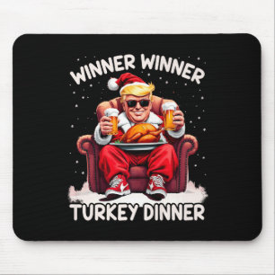 Tapis De Souris Vainqueur super de Noël Trump Dîner Turquie