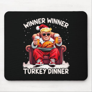 Tapis De Souris Vainqueur super de Noël Trump Dîner Turquie