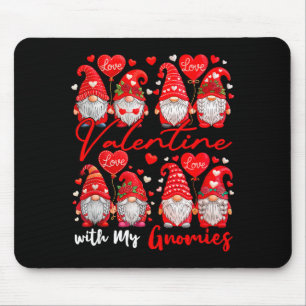 Tapis De Souris Valentine Avec Mon Couple De Gnomes Costume Gnomes