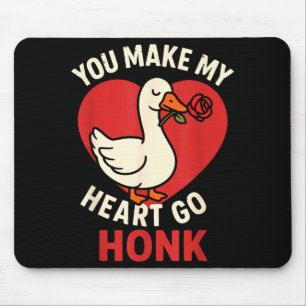 Tapis De Souris Valentine Oie Amour Saint-Valentin - Vous Faites M