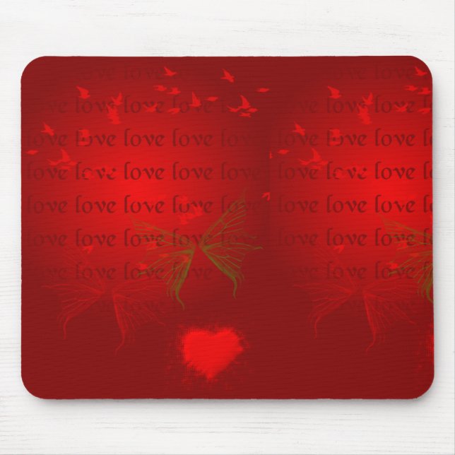 Tapis De Souris Valentine Red Hearts (Devant)