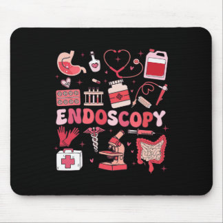 Tapis De Souris Valentine's Day Retro Endo Crew Nurse Endoscopy Gl