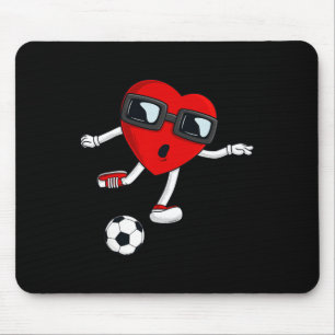 Tapis De Souris Valentines Jour Coeur Tir Un Soccer Ball Boys Gi