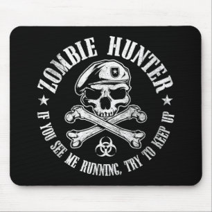 Tapis De Souris vampires de chasseur de zombi vivant complètement