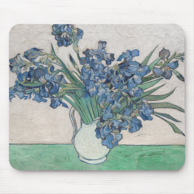 Tapis De Souris Van Gogh Iris Vase Peinture Impressionnisme (Devant)