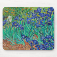 Van Gogh Irises. Impressionnisme vintage floral bl