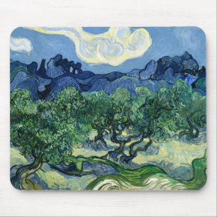 Tapis De Souris Van Gogh Les Oliviers Tableau de Paysage