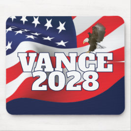 Tapis De Souris Vance 2028 Text With Flag and Bald Eagle