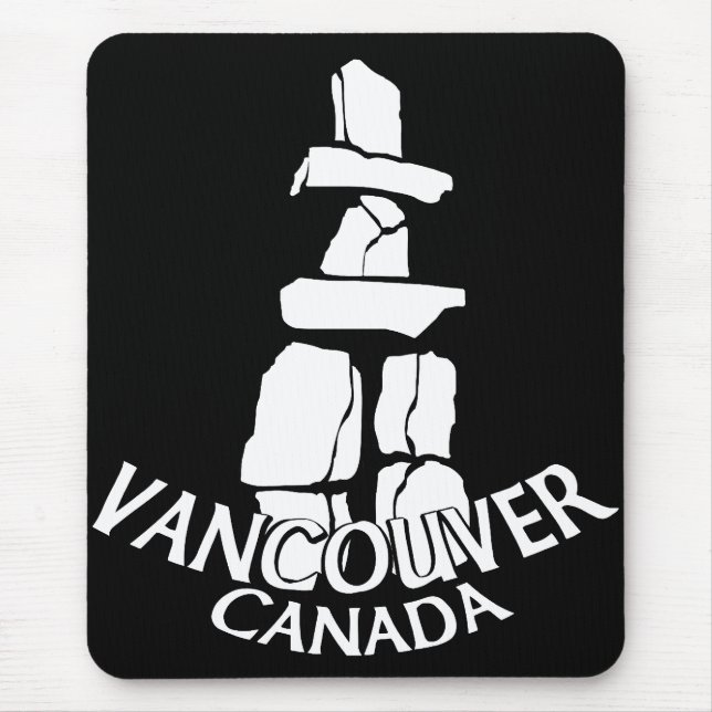 Tapis De Souris Vancouver Canada Souvenir Mousepad Inukshuk (Devant)