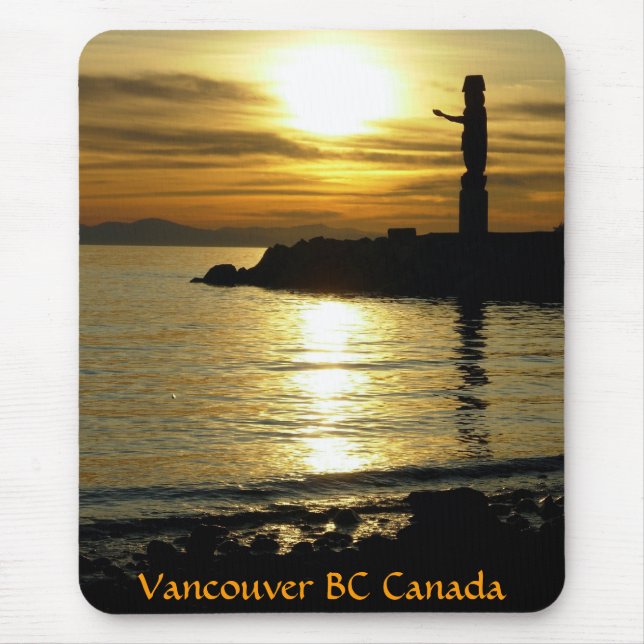 Tapis De Souris Vancouver Mousepad Souvenir Vancouver Sunset Cadea (Devant)