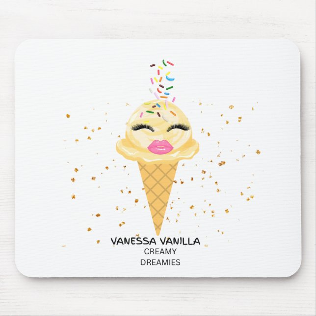 Tapis De Souris Vanessa Vanilla Creamy Dreamies Mouse Pad (Devant)