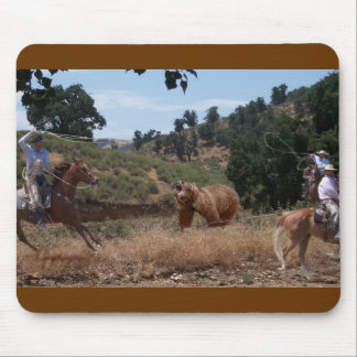 Tapis De Souris Vaquero Roping Mousepad grisâtre