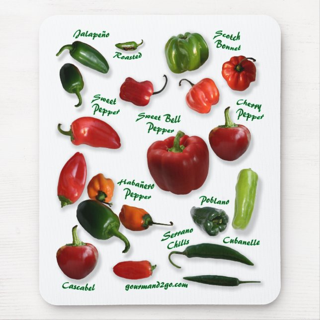 Tapis De Souris Variétés de piment (Devant)