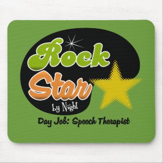 Tapis De Souris Vedette du rock par nuit - orthophoniste du