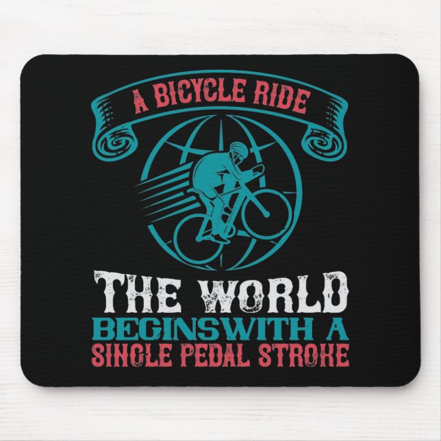 Tapis De Souris Vélo - Amateur de vélo (Devant)