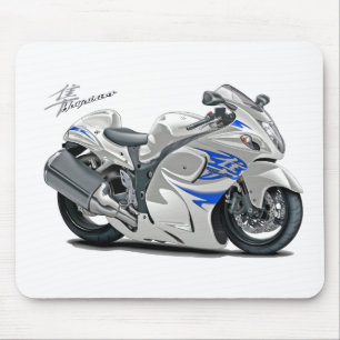 Tapis De Souris Vélo Blanc-Bleu de Hayabusa