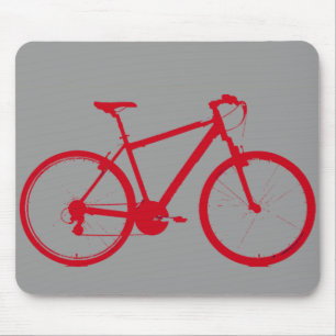 Tapis De Souris vélo rouge, vélo