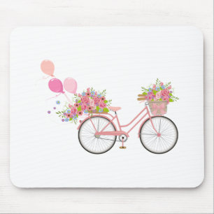 Tapis De Souris Vélo Whimsical Rose