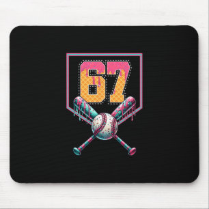Tapis De Souris Vendre Drip Numéro 67 Joueur Ou 67e Anniversaire