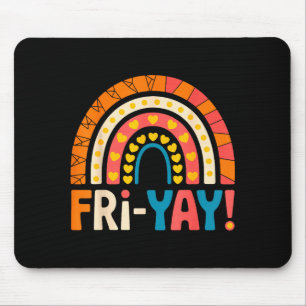 Tapis De Souris Vendredi heureux Fri-yay Professeur École Meme