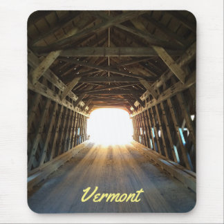 Tapis De Souris Venez à la lumière - Pont couvert du Vermont