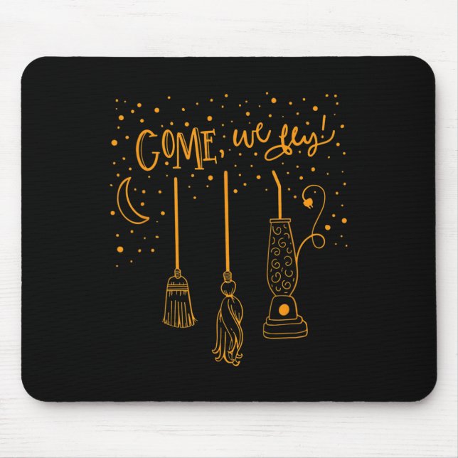 Tapis De Souris Venez Nous Vols Amusons Happy Halloween Witch Hocu (Devant)