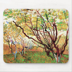 Tapis De Souris Verger en fleurs par Vincent van Gogh