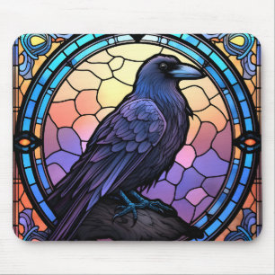 Tapis De Souris Verre Éffrayant Raven