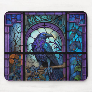 Tapis De Souris Verre Éffrayant Raven