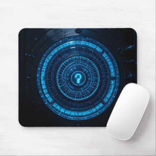 Tapis De Souris Verrouillage de coffre-fort holographique