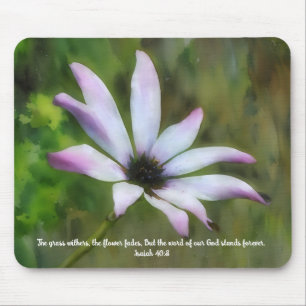 Tapis de souris verset biblique Flower Garden Fait
