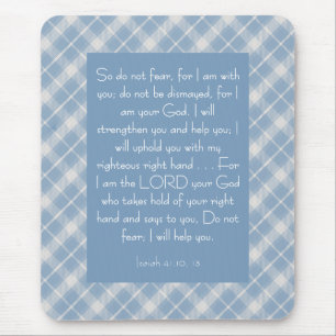 Tapis De Souris Verset biblique personnalisable Ésaïe 41:10, 13