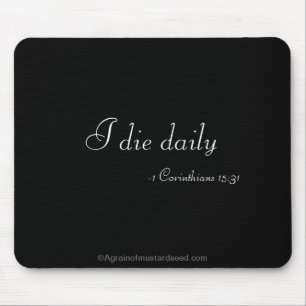 Tapis De Souris Versets de la Bible Parole de Dieu