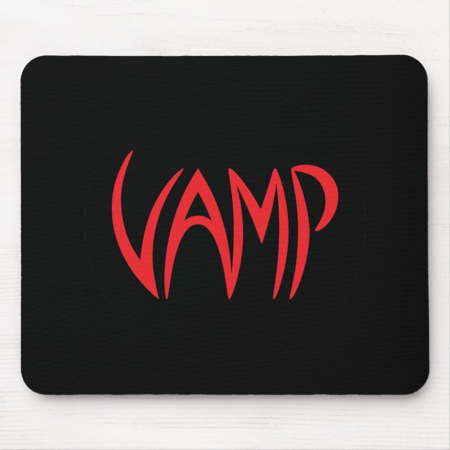 Tapis De Souris Version du texte Vamp (noir/rouge) (Devant)