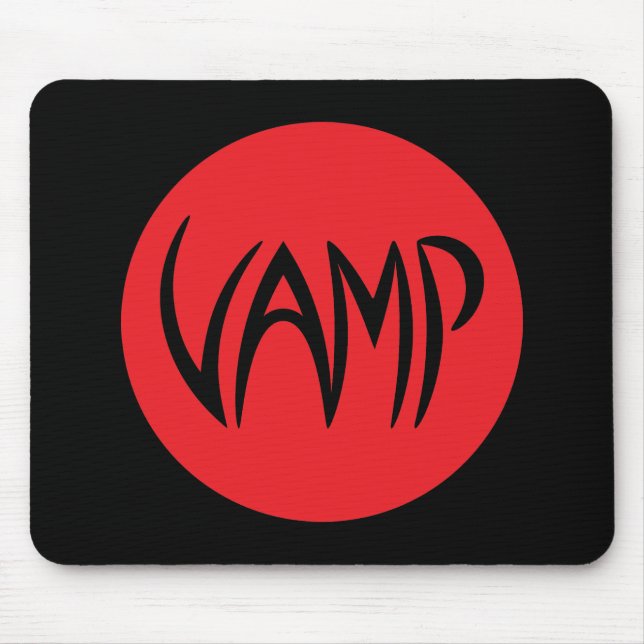 Tapis De Souris Version Texte Vamp (rouge/noir) (Devant)