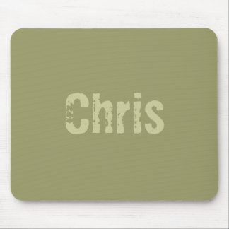 Tapis de souris vert Chris Army