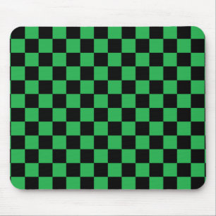 Tapis De Souris Vert et noir Checkered