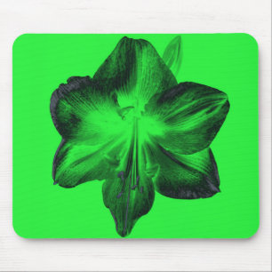 Tapis De Souris Vert foncé sur vert clair Amaryllis