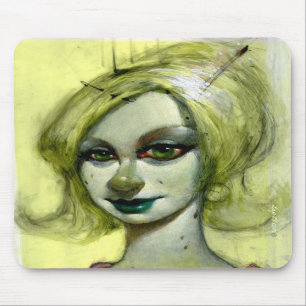 Tapis De Souris Vert" Mousepad "de lis