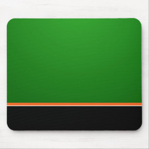 Tapis de souris vert orange noir