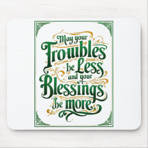 Tapis De Souris Vêtements de citation motivationnelle de la Saint-