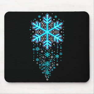 Tapis De Souris Vêtements de vacances d'hiver - Cascade de flocons