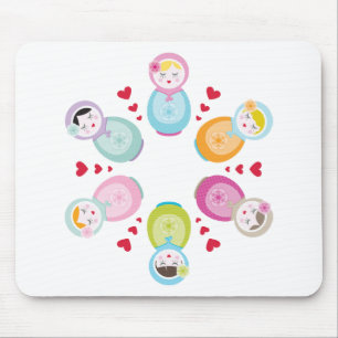 Tapis De Souris VÊTEMENTS :: poupées babushka - mandala