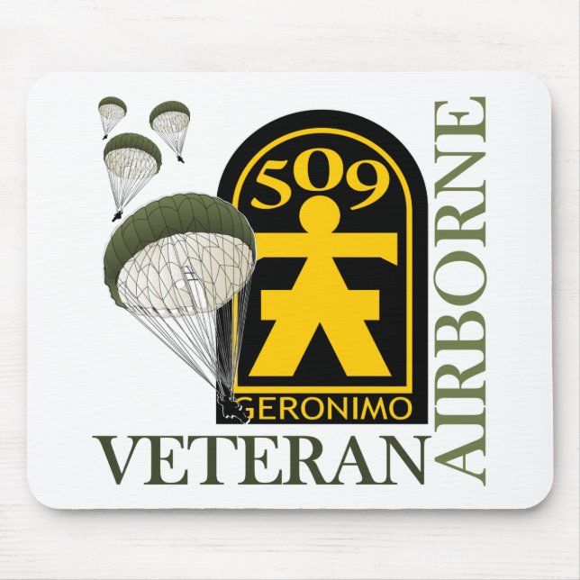 Tapis De Souris Vétéran aéroporté - 509th PIR (Devant)