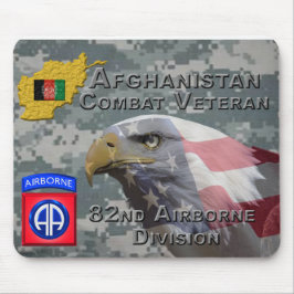 Tapis De Souris “Vétéran de combat en Afghanistan” - 82e division 